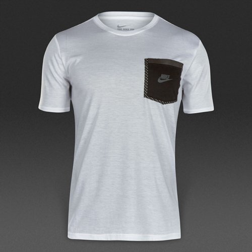 Nike Sportswear Reflective Pocket Tee White / Black / Anthracite for Men